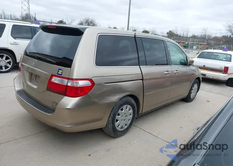2005 Honda Odyssey Lx z USA, uszkodzony, nr VIN 5FNRL38225B062014